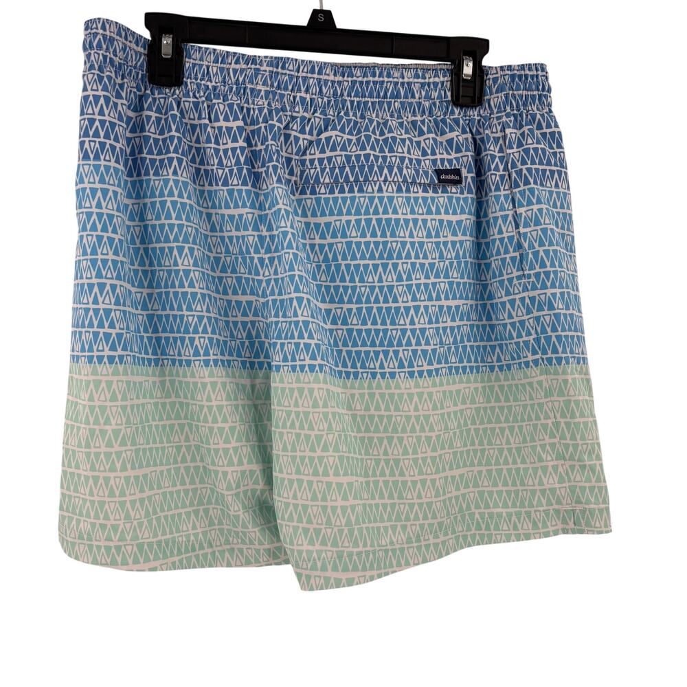 Chubbies Blue Multicolor Triangle Pattern Drawstring Swimming Trunks - Picture 5 of 5